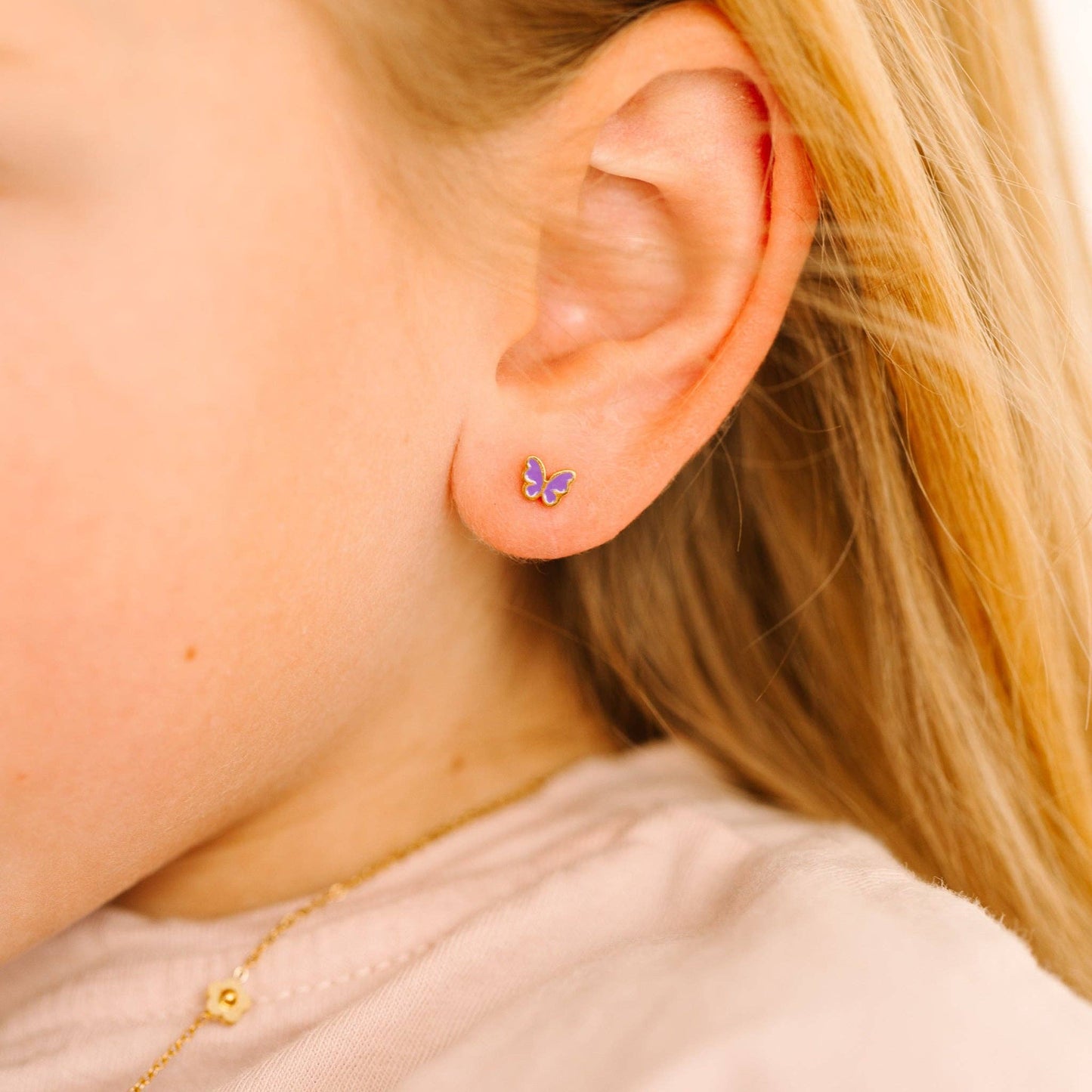 Tiny Purple Butterfly