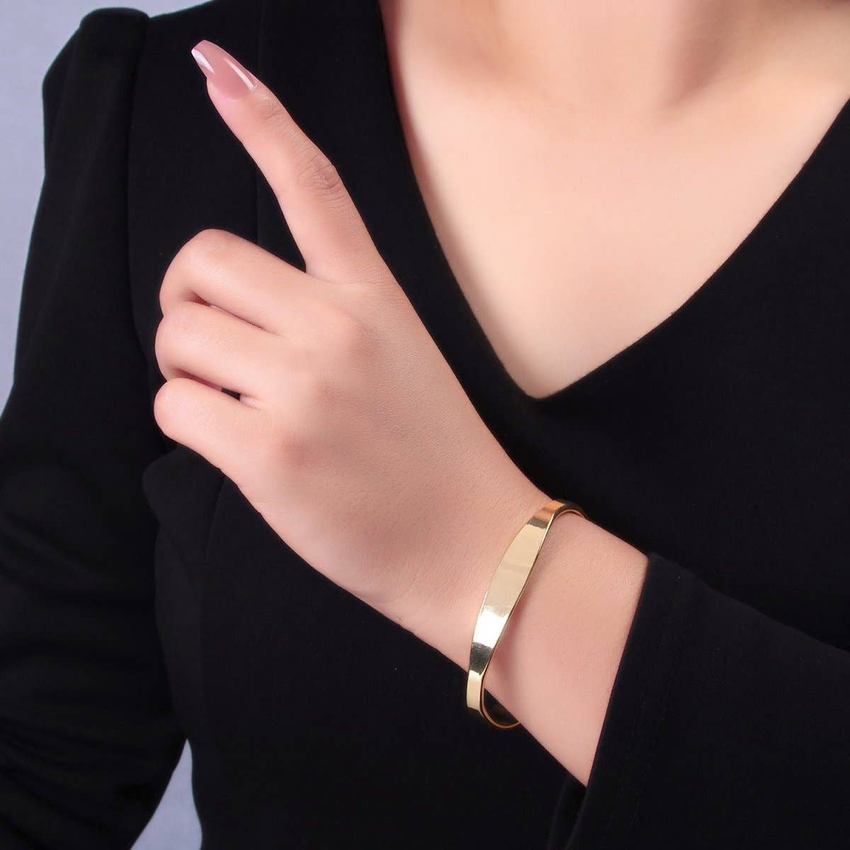 Minimalist Band Cuff Bracelet