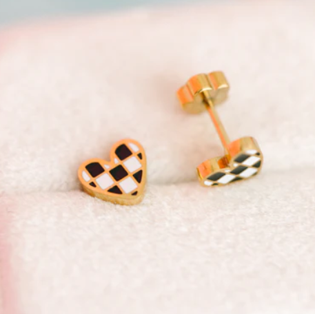 Checkered Heart Gold
