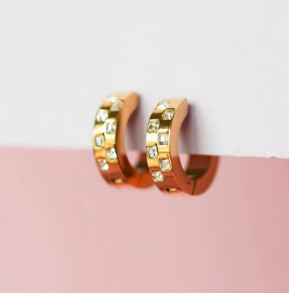 Diamond Check Huggies Gold