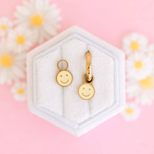 Yellow Smiley Charms