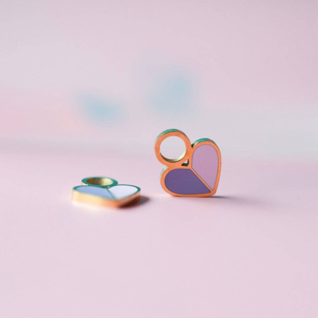 Heart Duo Charms
