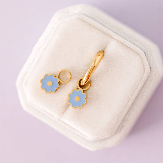 Blue Flower Charms