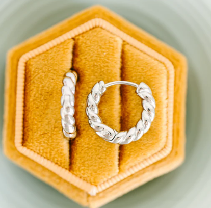 Rope Hoop Silver