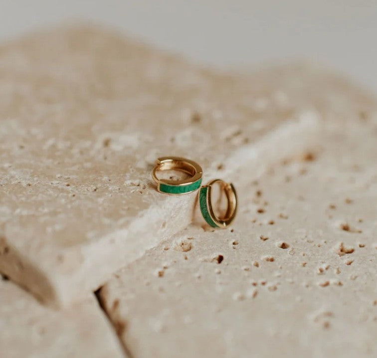 Arizona Turquoise Hoops